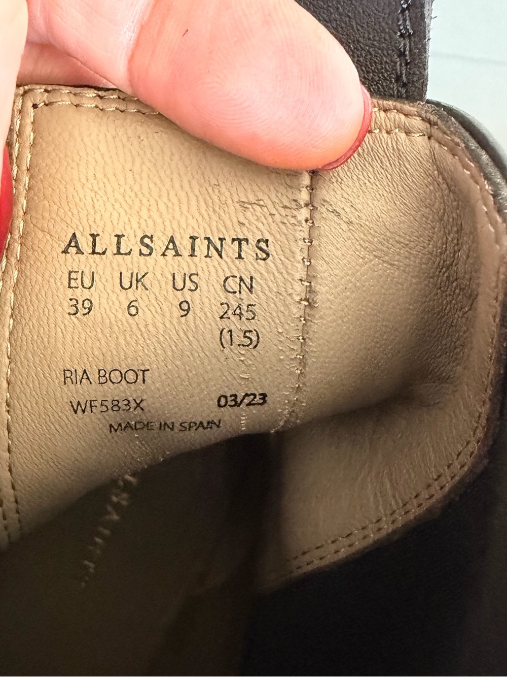 AllSaints Ria Wedge Chelsea Boot - Picture 10 of 13